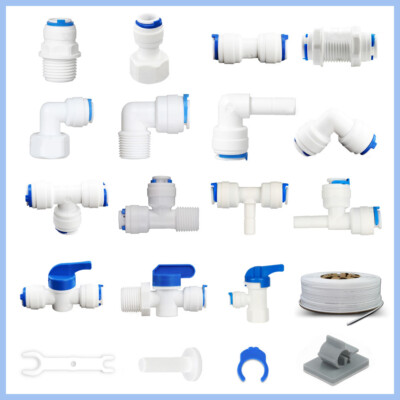 1/4'' 3/8'' Steckverbinder Schlauch Verbinder Umkehrosmose Wasserfilter Multi Typ