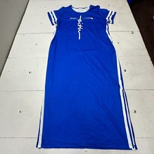 Shein Royal Blue Faith Graphic Short Sleeve Long Maxi Dress Women's Size 4XL NEW