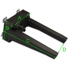 Motortr&auml;ger Motorhalter verstellbar 45-73mm Nylon RC Flugzeug 20-48 Verbrenner