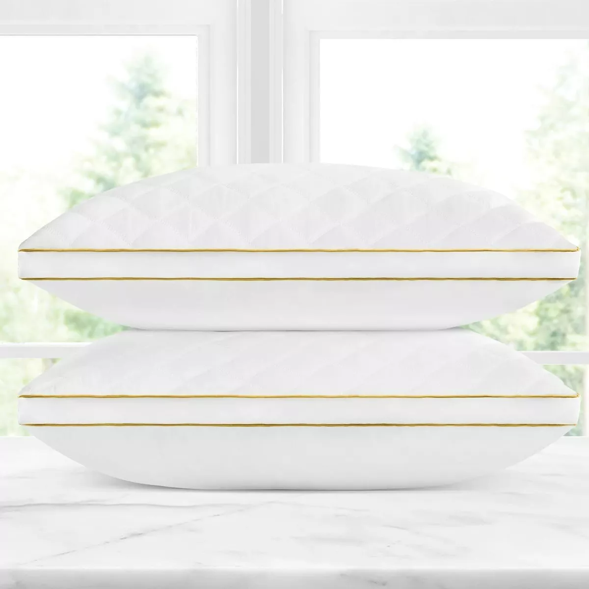 Italian luxury quilted pillow hot sale