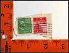 Lot of 2 Vintage US Stamps Used 1c George Washington & 2c Nations United Victory