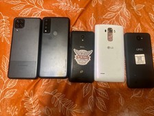 Lot Of 5 Android Phones FOR PARTS ONLY