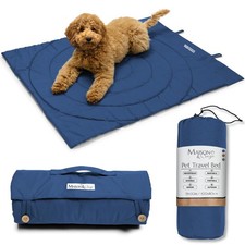 Portable Dog Mat - Waterproof  Foldable Pet Bed - Ideal for Indoor, Outdoor, Ca