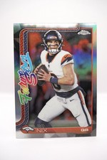 2025 Topps Chrome Football #FS-15 BO NIX Future Stars Insert Broncos