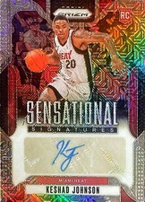 2024-25 Panini Prizm Sensational Signatures Mojo Prizm Keshad Johnson (RC) /25