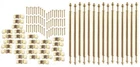 Melody Jane Dolls House Miniature Staircase Runner Carpet 15 Brass Stair Rods