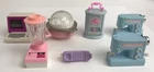 Vtg Barbie Accessories Computer 2 Sewing Machines Popcorn Clock Blender Phones