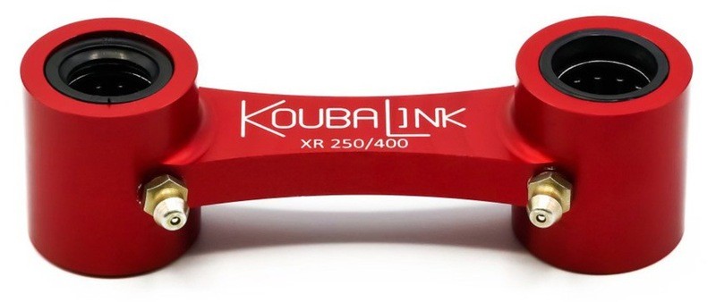 Biellette de rabaissement Koubalink 25.4 mm en alu rouge pour moto Honda XR250R