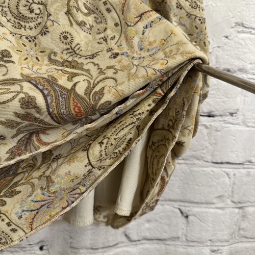 Venezia Women’s Multicolor Cap Sleeves Paisley Top Lined Lace Tiered Sz 18-20 - Picture 6 of 11