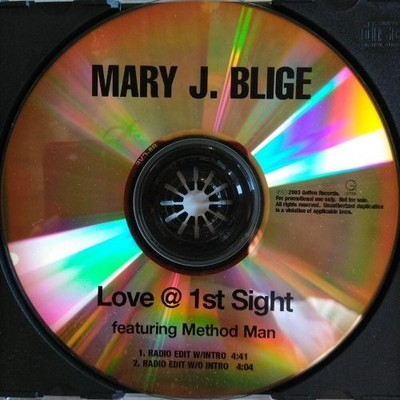 MARY J. BLIGE FEATURING METHOD MAN - LOVE @ 1ST SIGHT PROMO CD-R 2003