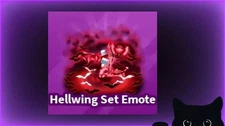 Blade Ball - Hellwing Set Emote