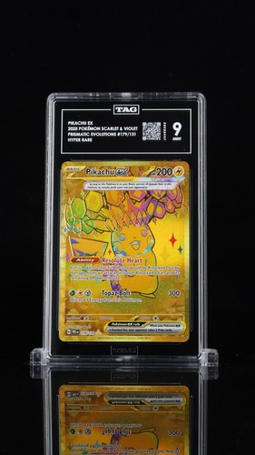 Pikachu ex graded TAG 9 for sale on eBay