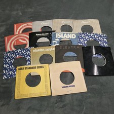 Vtg Lot Of 14 Various 7 Inch Record Company Paper Sleeves Vinyl 45's
