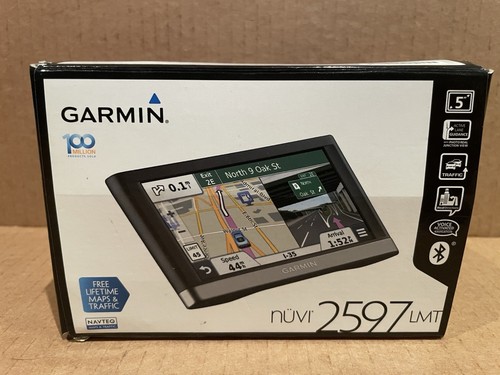 Garmin Nuvi 2597LMT GPS 5” Touch Screen Bundle w/Car Charger and Mount