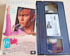 1990 MCA CRY BABY JOHNNY DEPP VHS TAPE