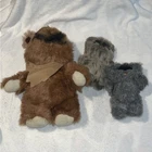 Vintage 1983 STAR WARS EWOKS Plush Stuffed Toy Kenner Return Of Jedi lot of 3