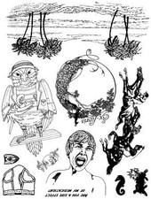 Unmounted Rubber Stamp Plate, Unmounted/Uncut Pink Rubber Stamps