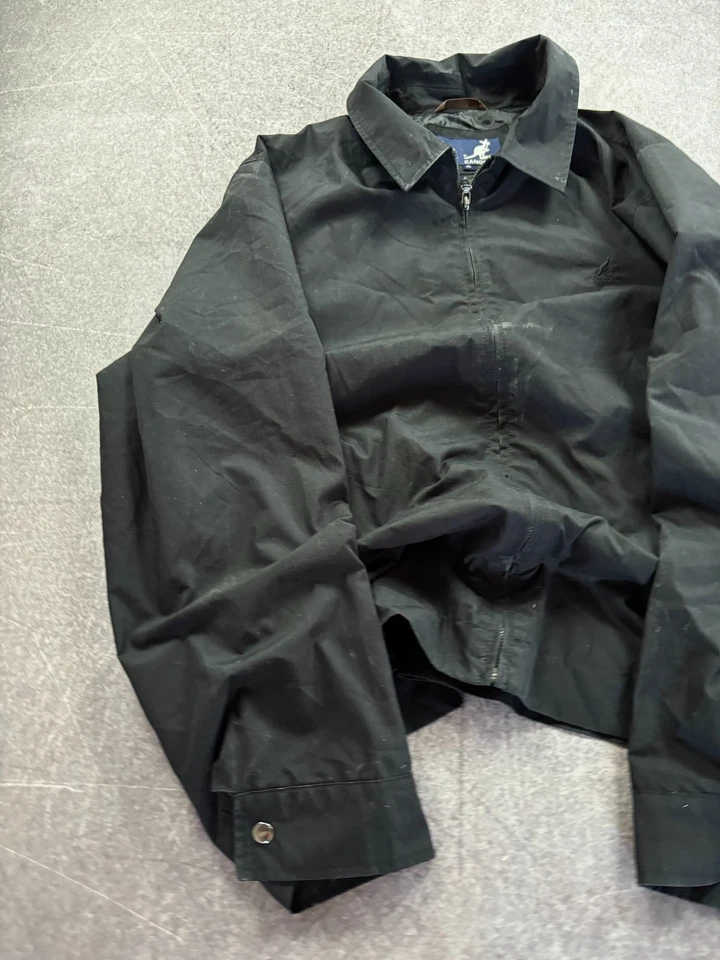 CHAQUETA DE NAILON NEGRA HARRINGTON AÑOS 90 KANGOL DE COLECCIÓN Foto 2 de 4