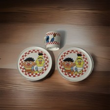 Chilton Globe Sesame Street Replacement Dishes Kids Play Pretend Vintage