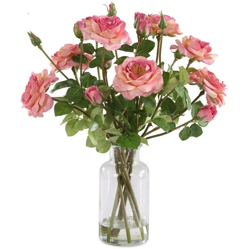 Uttermost 60250 Adoration Rose Pink and Green Bouquet - Picture 1 of 4