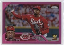 2023 Topps Chrome Pink Refractor Alexis Diaz Alexis Díaz #179 0bz6