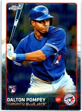 2015 Topps Chrome #18 Dalton Pompey RC Rookie Toronto Blue Jays