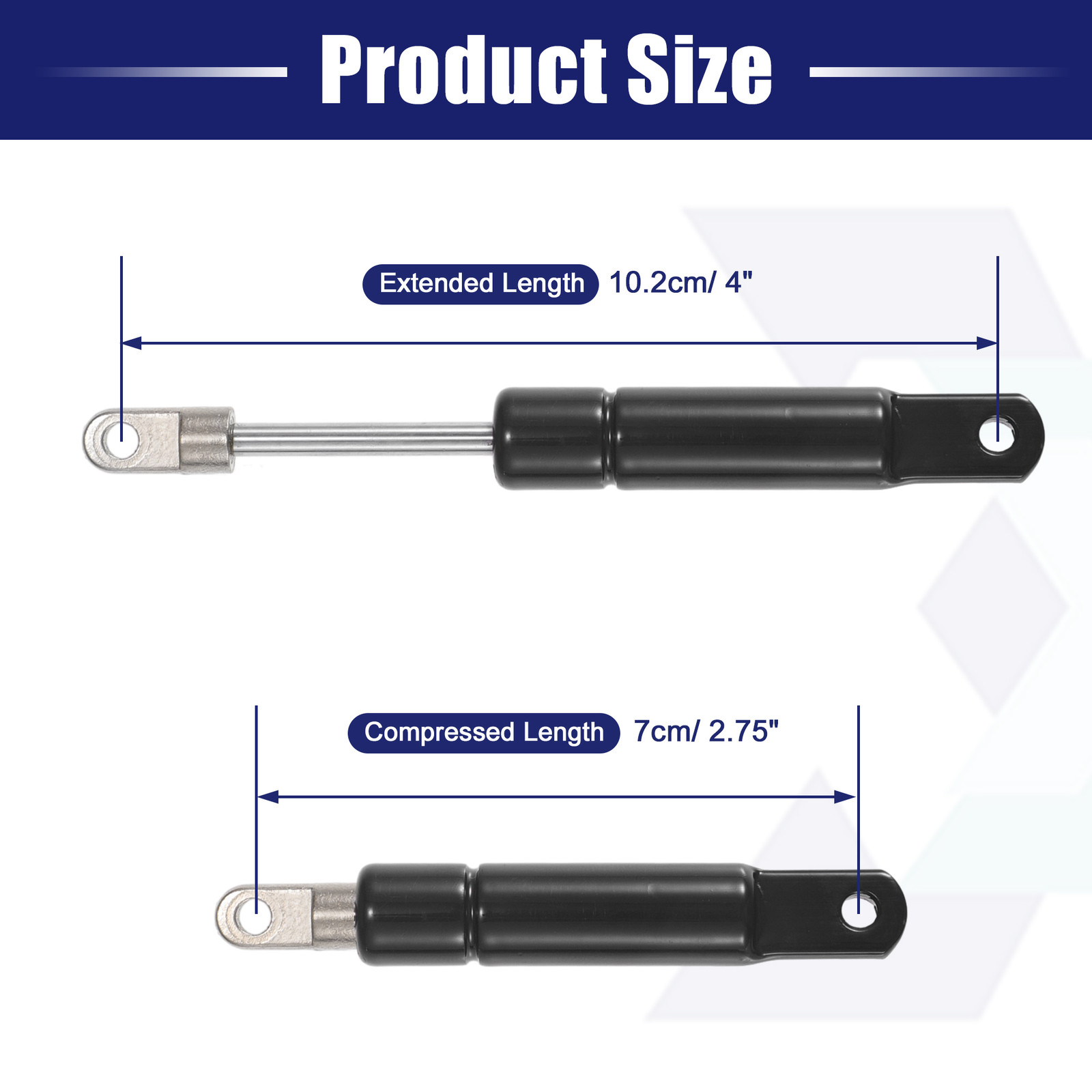 Universal 4 Inch 5Ibs/22N Black Lift Supports Struts Shocks Gas Spring Pack of 2