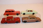 4 Matchbox Lesney Budgie BPW Jag MK 10 / Mercedes / Westminster / Ford Corsair