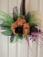 Spooky Season Halloween Bow for Mailbox Door Or Wreath Decoration