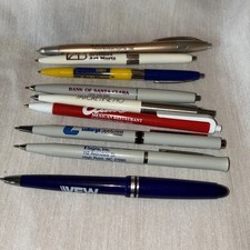 Lot Of Nine Retractable Pens
