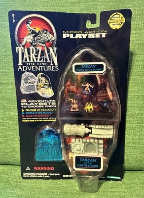 1995 Tarzan Epic Adventures Micro Action Playset Temple of Mahar