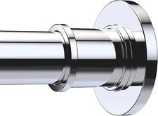 BRIOFOX Industrial Shower Curtain Rod - Never Rust Non-Slip 43-72 Inch 304 Stain