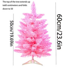 60 cm Rosa Künstlicher Weihnachtsbaum Tannenbaum Kunst Tanne Baum Christbaum