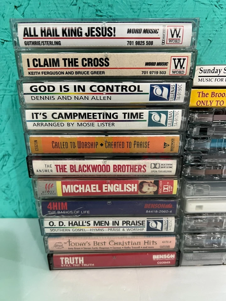Gospel Lot of 23 Music Cassette Tapes Hymns Christian Gospel Choral Trax Demos - Image 2 of 4