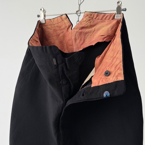 1930s Vintage German Buckle Back Suspender Suit Black Wool Antique Trousers - Picture 6 of 13