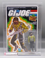 1989 vintage AFA 85 Hasbro GI JOE Python Patrol PYTHON TROOPER figure SEALED