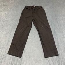 Dickies Little Flex Waist Pants Boys 10 20/21 Black Cotton Slim Fit Straight Leg