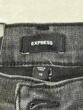 Express Women  s Bootcut Jeans Size 10 Dark Gray Stretch Denim NEW