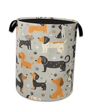 Laundry Basket Collapsible Laundry Hamper Clothes Toy Storage Bin Dachshund Dog