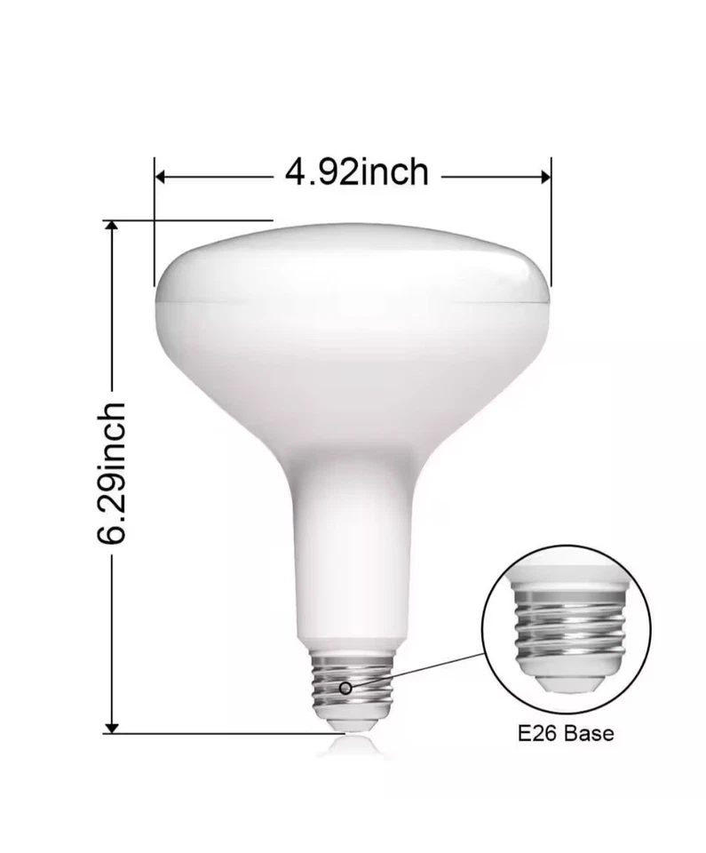 PRIVATE BRAND 75-Watt Equivalent BR40 Dimmable LED Bulb Soft White (12-Pack) - Image 3 of 3
