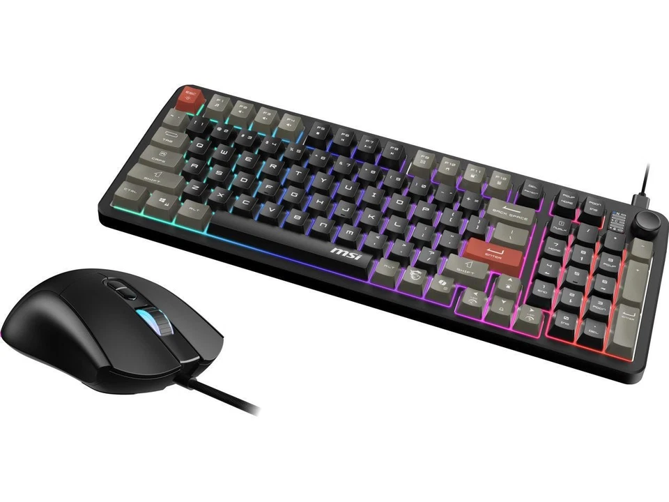 MSI Forge GK110 & GM320 Combo - Gaming Keyboard & Mouse Set, Membrane Switches, - Image 3 of 4