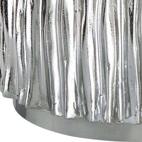 Uttermost 22950 Echo 11"W MDF and Resin Accent Table - Nickel - Picture 3 of 7