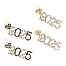  2 Pairs Dangling Earrings for Women Jewelry Birthday Party Accessories New Year