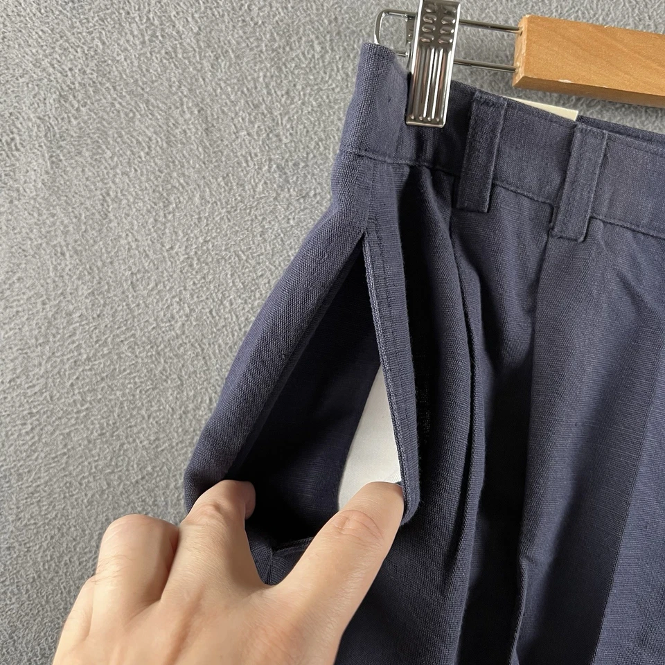 Pantalones Jos A Bank para Hombres 38x30 Azul Mezcla de Lino Viajeros Resistentes a las Arrugas De Colección Nuevos con Etiquetas Foto 4 de 4