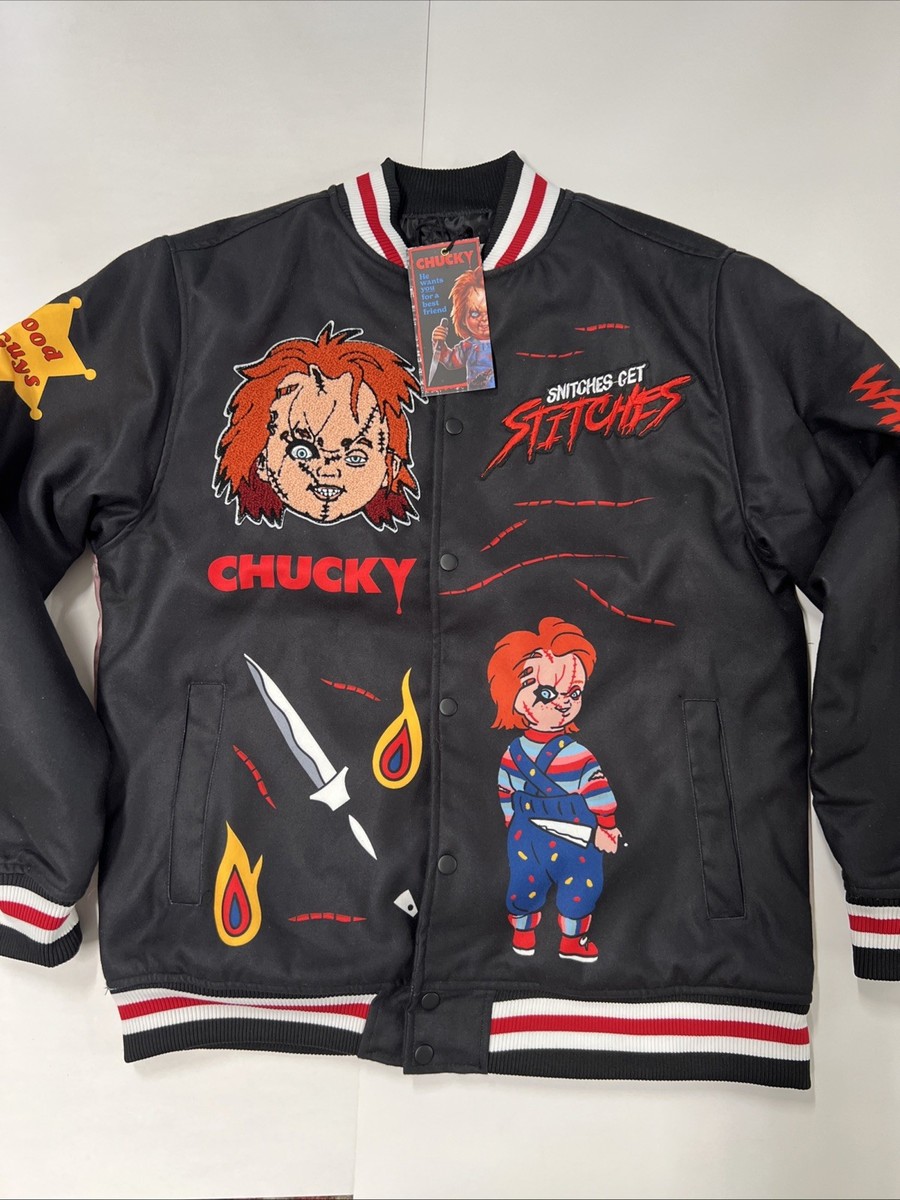 REASON X CHUCKY Collab Chucky Wool Varsity Style Jacket