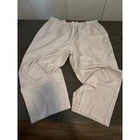 KORET FRANCISCA Cream Wide Leg Drawstring Elastic Waist Cotton Blend Pants 24W