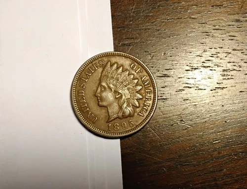 1895 Indian Head Cent High Grade AU