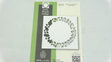 2017 Poppystamps Steel Craft Die Leafy Wreath Collage 1952