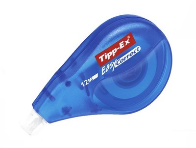 2x Tipp-Ex Korrekturroller je 12 m lang Easy Correct Korrekturmaus 4,2 mm breit