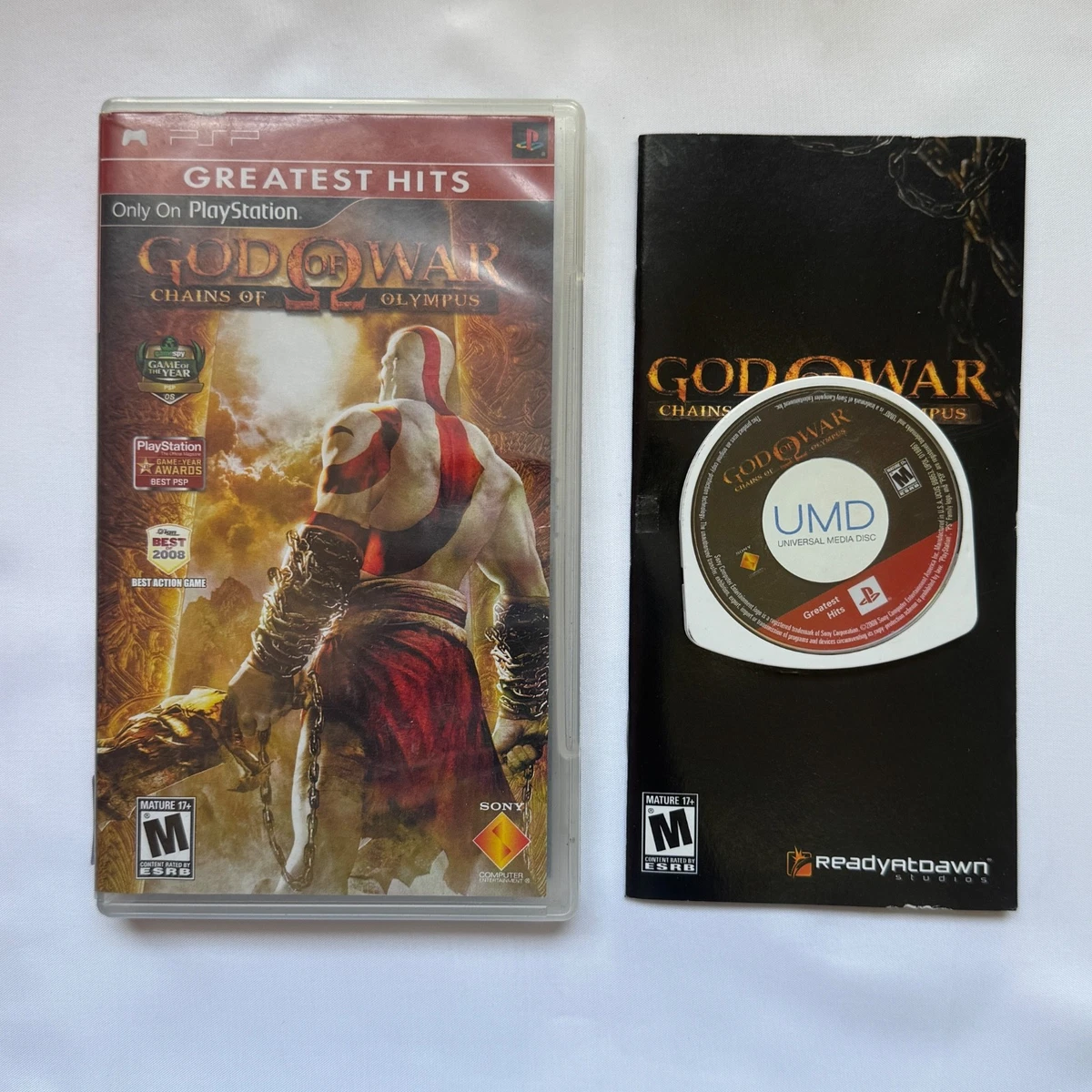 GOD OF WAR CHAINS OF OLYMPUS - JOGO USADO PSP - Melhora o Preço